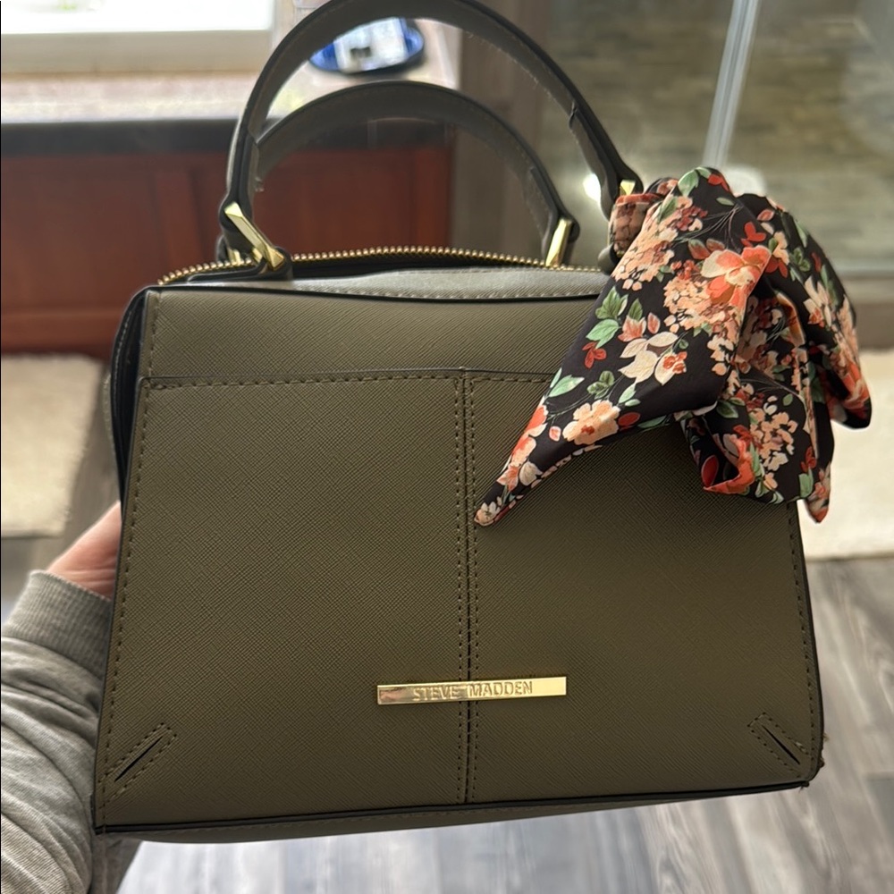 Steve Madden dark green/olive handbag